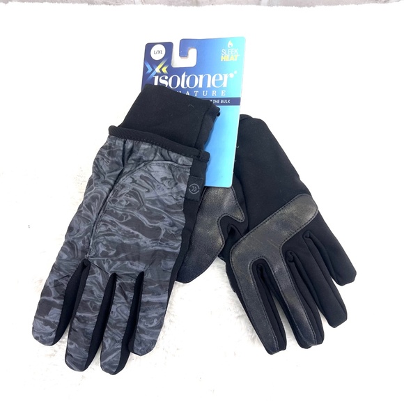 NWT ($54)🤩 |•ISOTONER•| Touch Screen Smart Dri Sleek Heat Gloves L/XL - Picture 1 of 8